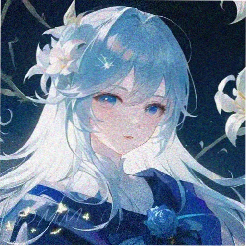 读者头像：圆框眼镜的插画人物